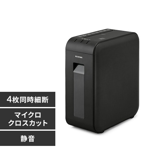 シュレッダー マイクロクロスカット 4枚同時細断 P4HMSV-W H574624 ...