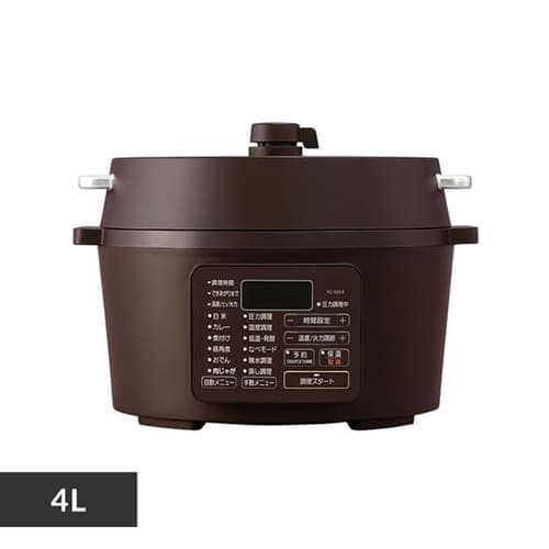 生活家電 電子レンジ/オーブン 電気圧力鍋4.0L PC-MA4-T カカオブラウン