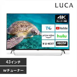 �y�󂠂�z�X�}�[�g�e���r 43V�^ 4K LUCA 43XDA20