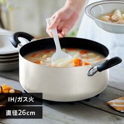 �� ����� 26cm IH/�K�X �_�C�������h�R�[�g DIS-P26 �z���C�g