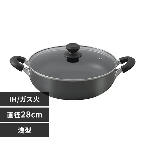   ^ 28cm IH/KX _ChR[g DIS-P28S ubN_0