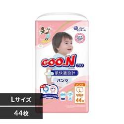 【44枚】大王製紙 グーン プラス 肌快適設計 パンツ Lサイズ 44枚入【プラザマーケット】