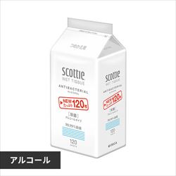 スコッティ ウェットティッシュ 除菌 アルコール つめかえ用 120枚
