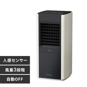 セラミックヒーター 人感センサー スリム 風量3段階 PCH-SM12B-W 大