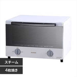 スチームオーブントースター 4枚焼き ホワイト SOT-012-W H572891F ...