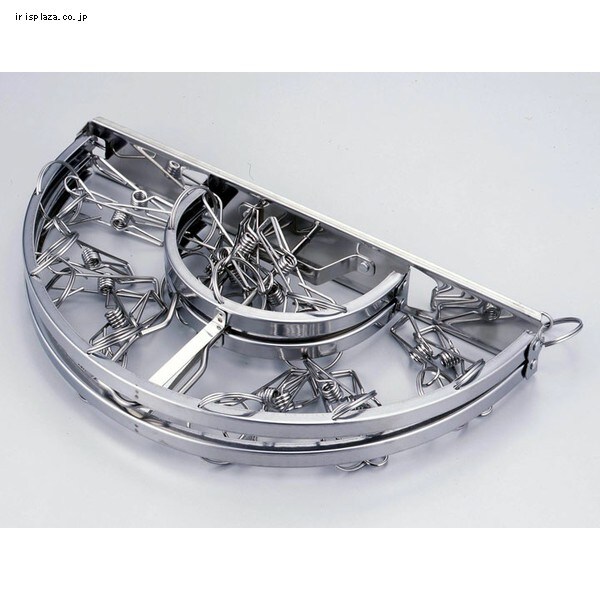 さのまるかじり からみにくいステンレスハンガー NEW 丸型 20ピンチ メイドイン