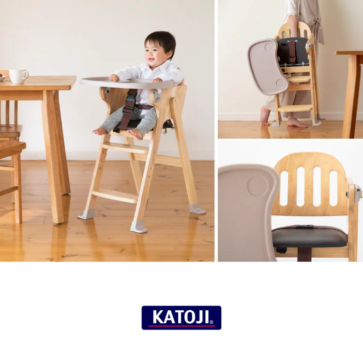 カトージ 木製ハイチェア Easy-sit 22904 全3色【プラザセレクト】