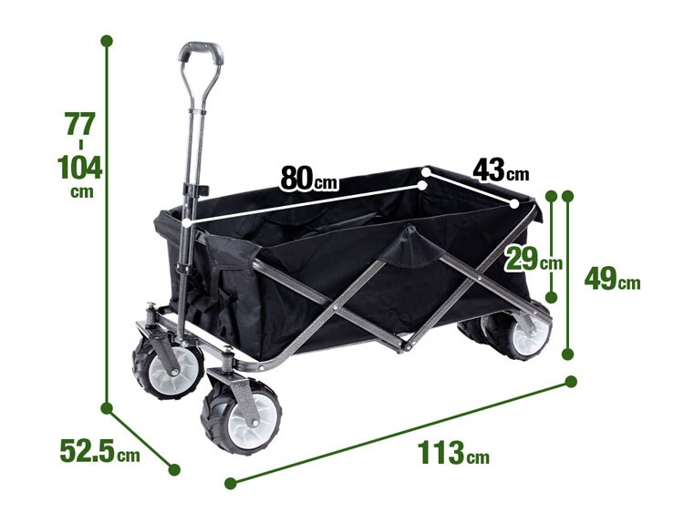 折り畳み式折り畳みキャリーワゴンキャリーカートアウトドアバーベキューキャンプスポーツ夏フェス折りたたみキャリーワゴン