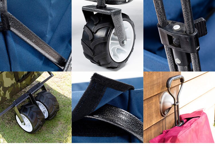 折り畳み式折り畳みキャリーワゴンキャリーカートアウトドアバーベキューキャンプスポーツ夏フェス折りたたみキャリーワゴン