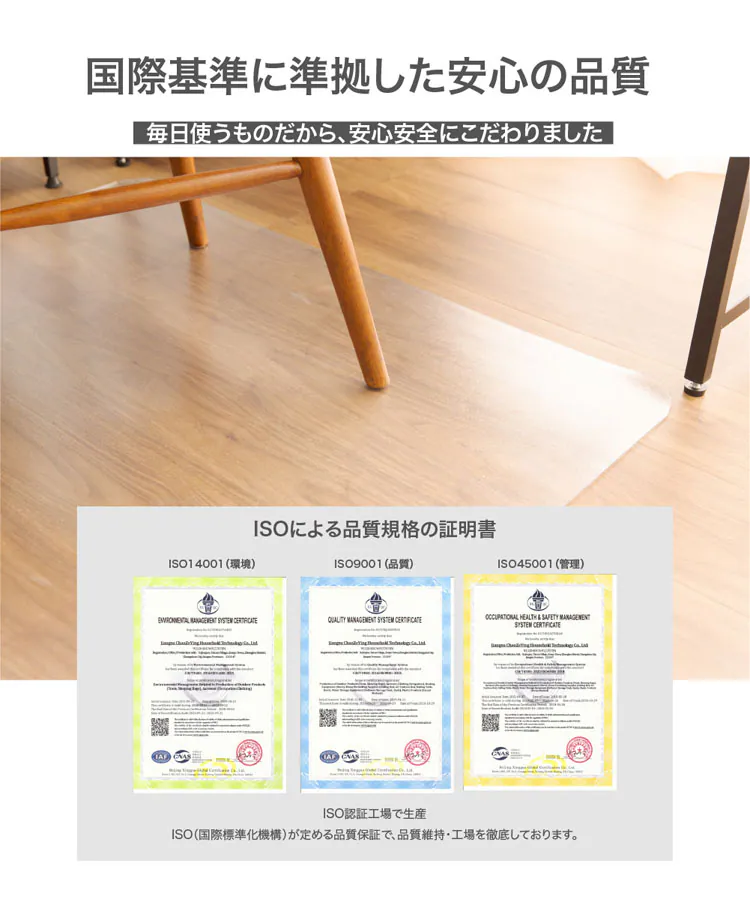 PVCチェアマット 90×120cm