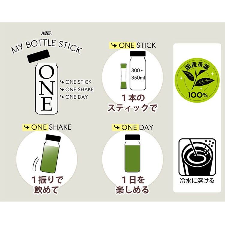 煎茶緑茶マイボトルエコ水筒国産茶葉個包装ホットアイスエージーエフAGFRマイボトルスティックワン煎茶35本（個包装）AGF 
