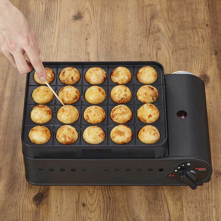 カセットガスたこ焼器 炎たこ2 マットブラック CB-ETK-2