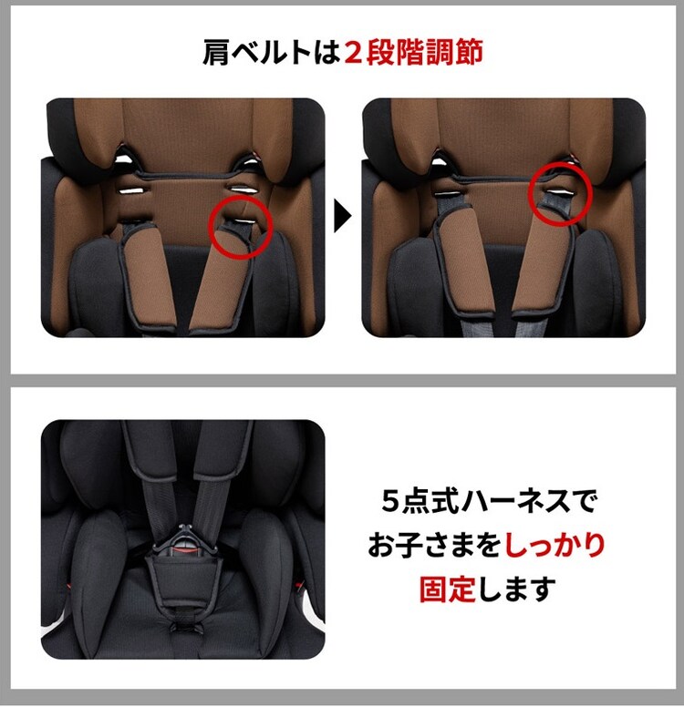 チャイルドジュニアシートNebio1歳～11歳洗える取付簡単軽量3WAYポップピットF中塚小児車工業所 
