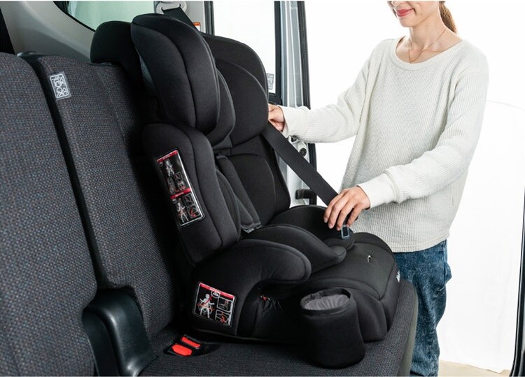 チャイルドジュニアシートNebio1歳～11歳洗える取付簡単軽量3WAYポップピットF中塚小児車工業所 