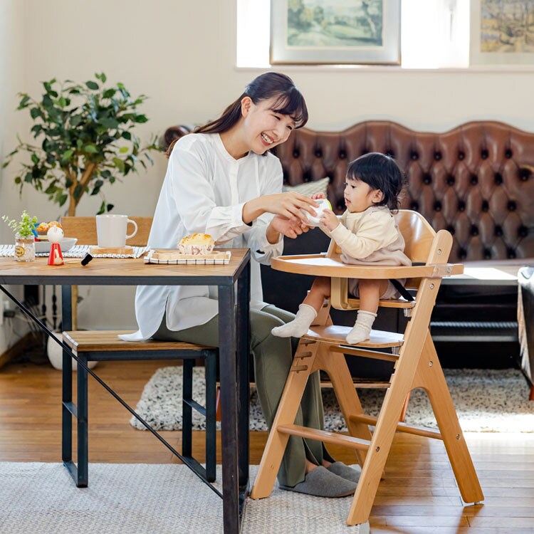 カトージ 木製ハイチェア スワルン ナチュラル 22006 【プラザセレクト】