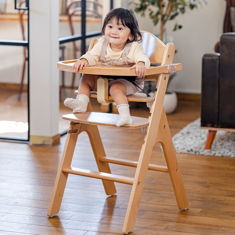 カトージ 木製ハイチェア スワルン ナチュラル 22006 【プラザセレクト】