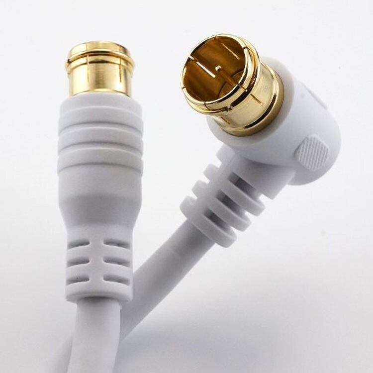 アンテナケーブル 5m L字差込/差込式 4K/8K対応 HAT50-055LPWH 7249087