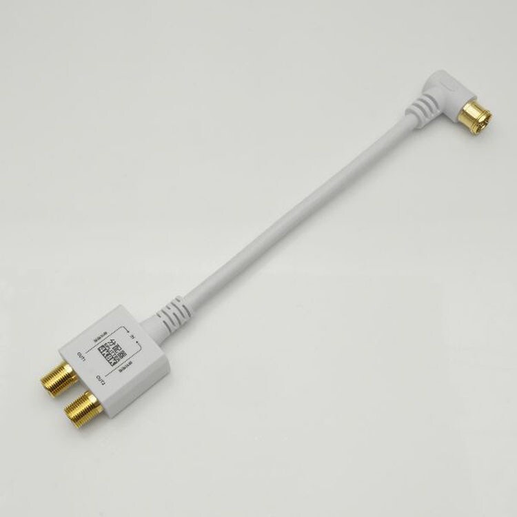 4K8K対応分配器地デジBSCSテレビテレビ接続分配器ケーブル一体型分配器アンテナ分配器ケーブル一体型10cmホーリック