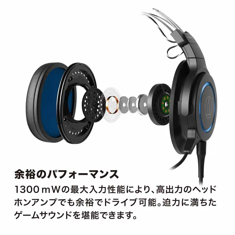 ゲーミングヘッドセット ブラック ATH-G1 【プラザセレクト】
