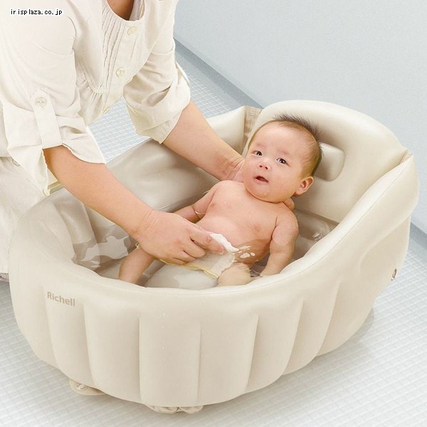 Amazon.co.jp: 永和 新生児用ベビーバス グレー 63.4x40.7x23.6