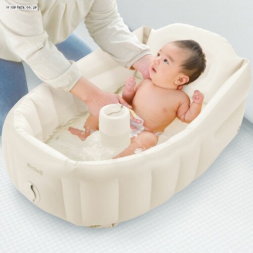 リッチェル ふかふか ベビーバスプラスK ベージュ 120392 【プラザセレクト】_1