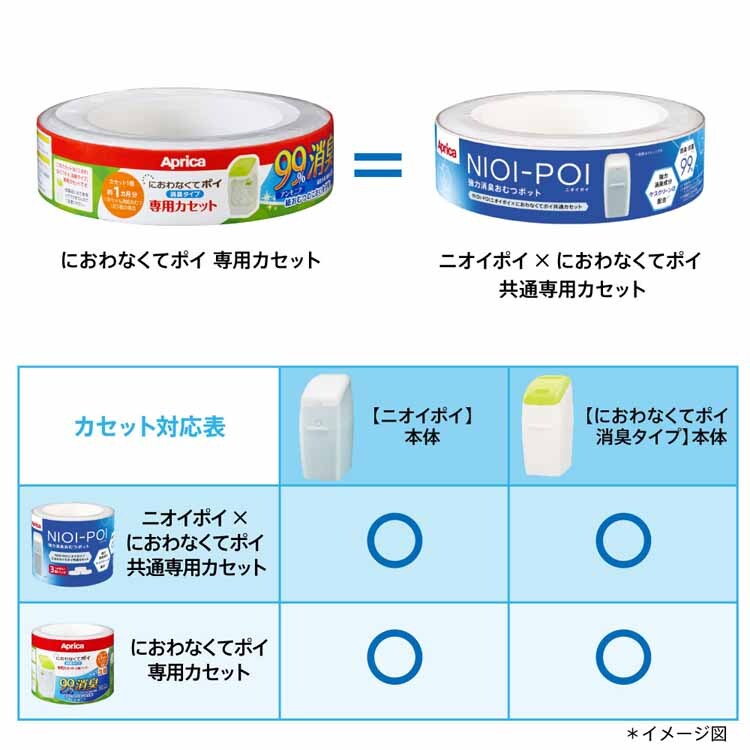 アップリカ NIOI-POI 共通カセット 3パック 【プラザセレクト】