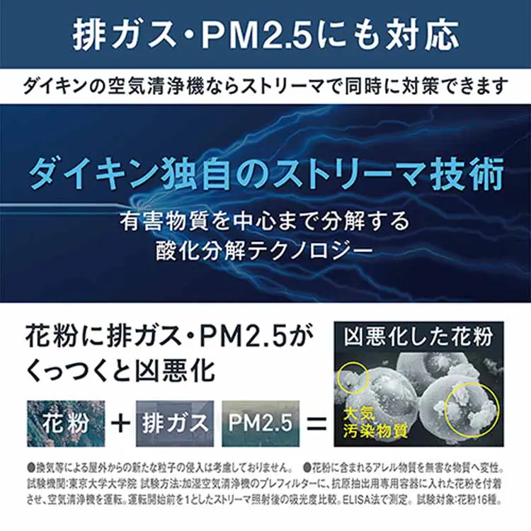 ダイキン 加湿ストリーマ空気清浄機 MCK705A 全2色【プラザセレクト】