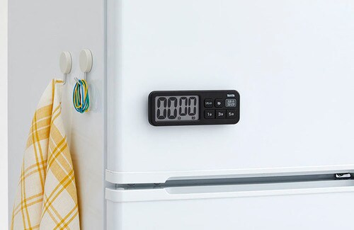 抗菌でか見えタイマー TD-431-BK マットブラック【プラザセレクト】【代引き不可】_1