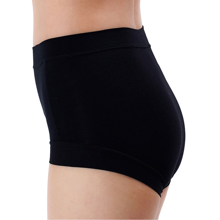 Fukuske 満足 美温活 よもぎ蒸し心地 ショーツ 無地 1分丈 吸湿発熱 37-4704G 【プラザセレクト】