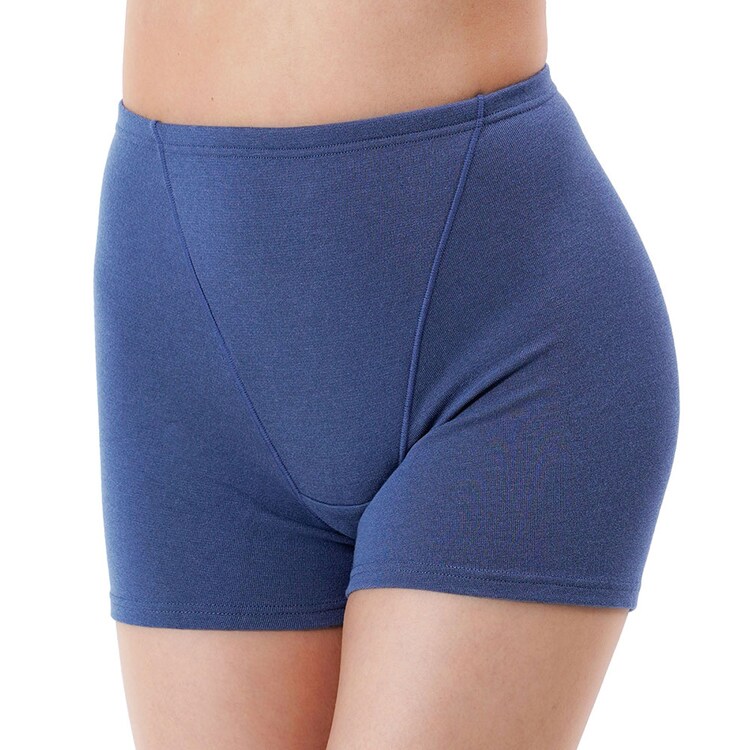 Fukuske 満足 美温活 湯たんぽ心地 ショーツ 無地 1分丈 吸湿発熱 37-4808F 【プラザセレクト】