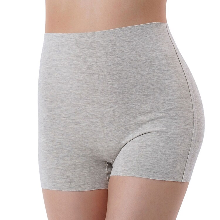 Fukuske 満足 美温活 おふとん心地 ショーツ 無地 1分丈 吸湿発熱 37-4104F 【プラザセレクト】