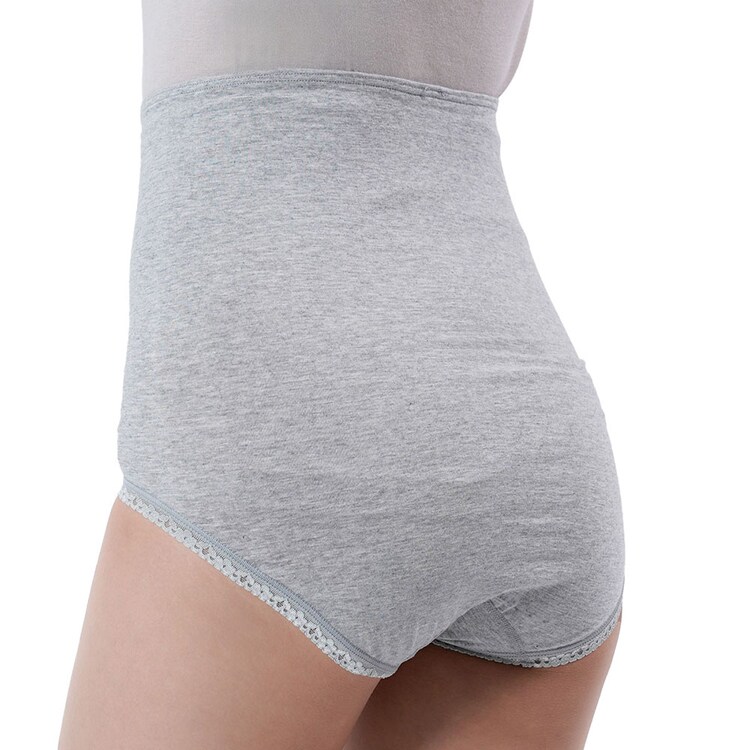 Fukuske 満足 美温活 はらまき心地 腹巻付きパンツ 無地 深ばき 日本製 M-L 37-4003G 【プラザセレクト】