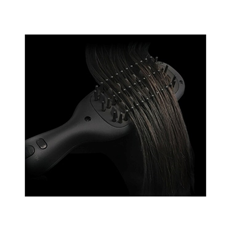 Kashimura 国内・海外兼用 コンパクト ブラシヘアアイロン ブラック TD-23 【プラザセレクト】