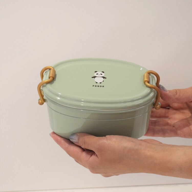 ランチボックス弁当箱２段二段バックルレディース女子おしゃれかわいいムームーフレンズオーバルタイトランチ2段サブヒロモリ 