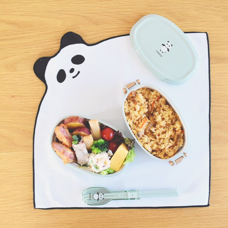 ランチボックス弁当箱２段二段バックルレディース女子おしゃれかわいいムームーフレンズオーバルタイトランチ2段サブヒロモリ 