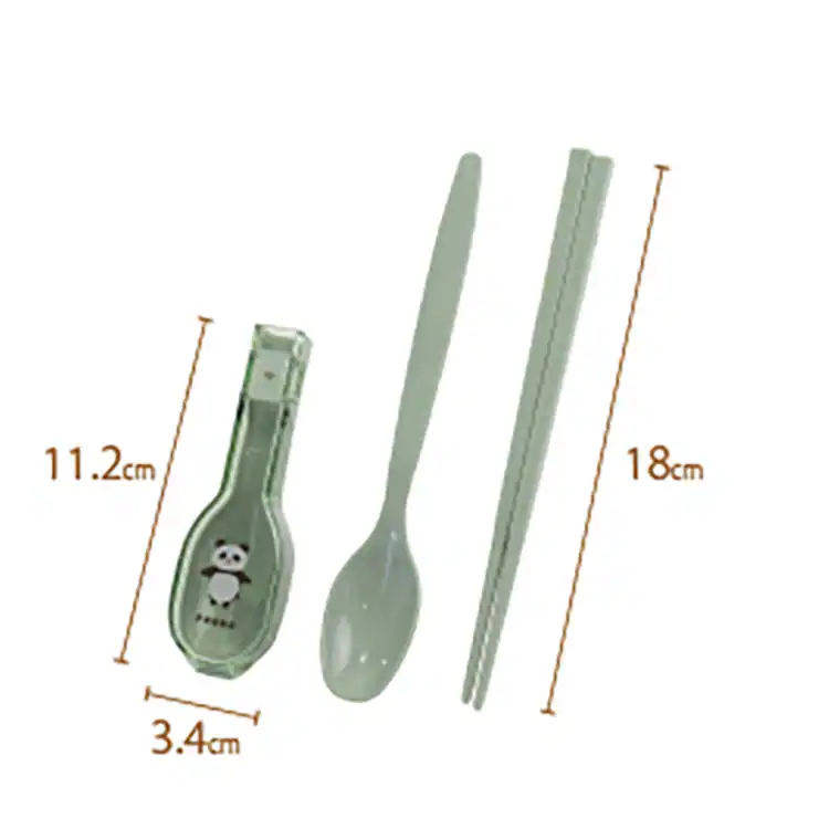 箸スプーンケースコンビセット弁当ランチグッズムームーフレンズ抗菌コンビセット＆ハーフケースサブヒロモリ 