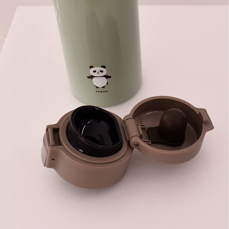 ステンレスボトル保冷ボトル保温ボトルワンプッシュ持ち運び在宅ワークシンプルレディースメンズムームーステンレスワンプッシュボトルサブヒロモリ