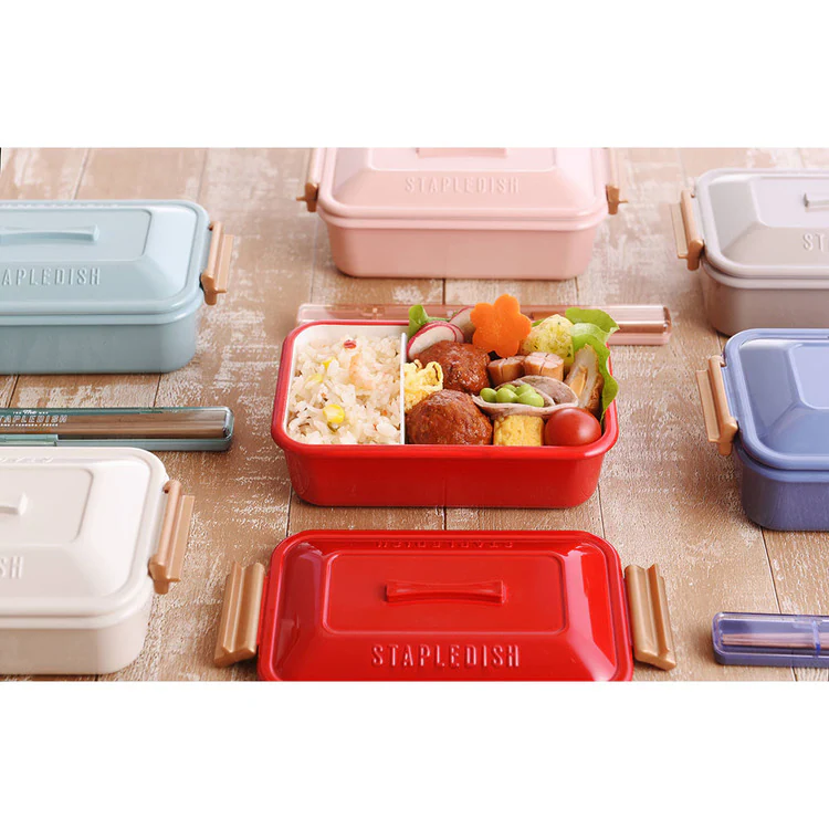 ランチボックス弁当箱一段弁当箱バックルレディース女子1段弁当おしゃれかわいいステイプル抗菌タイトランチ1段サブヒロモリ