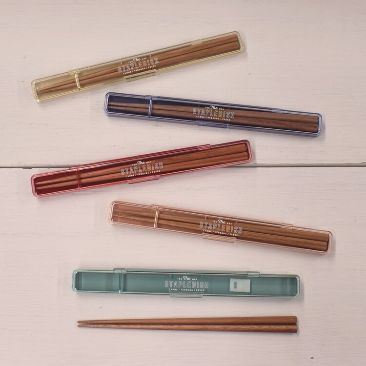 箸カトラリー20cm長めケーススリムマイ箸マイカトラリー抗菌安心食洗機ステイプル抗菌スリム箸&ケース20サブヒロモリ