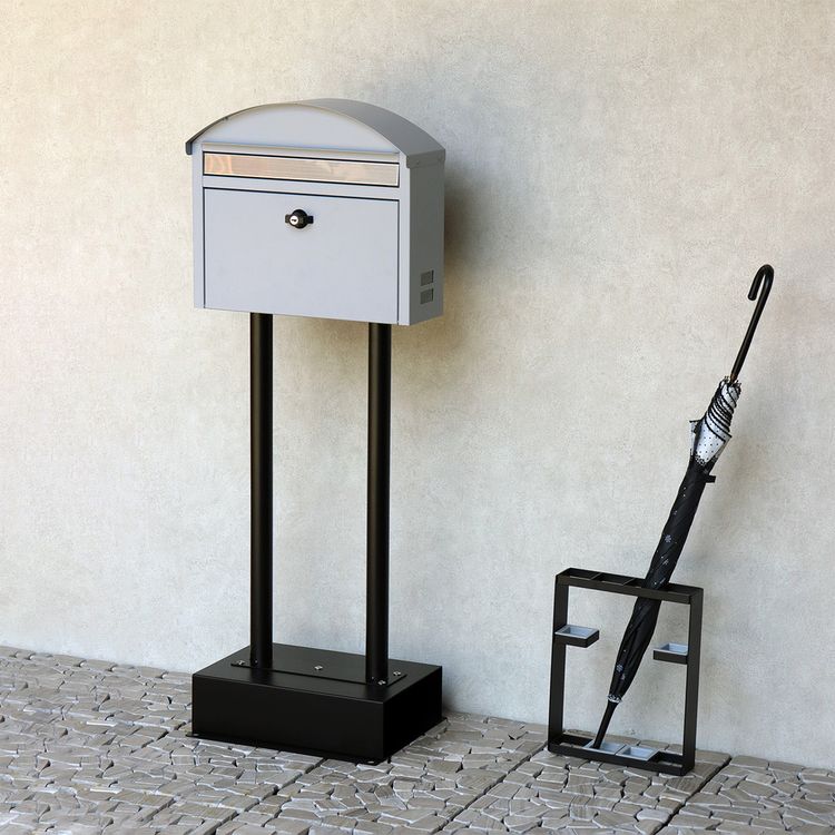 レア　イデア　スティック　スイング　クロック　ポストモダン　廃盤品 スタンドポスト ポスト 【Aron（アロン）】 SDM-082 クールグレーMOJYU