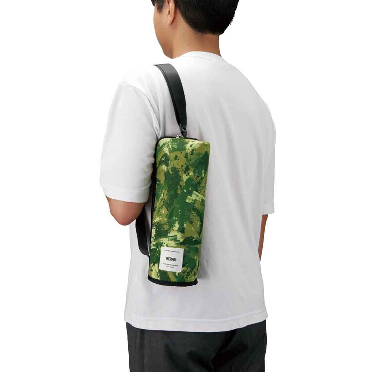 サーモス 保冷マイボトルポーチ 1L APL-1000 GR-C 【プラザセレクト】