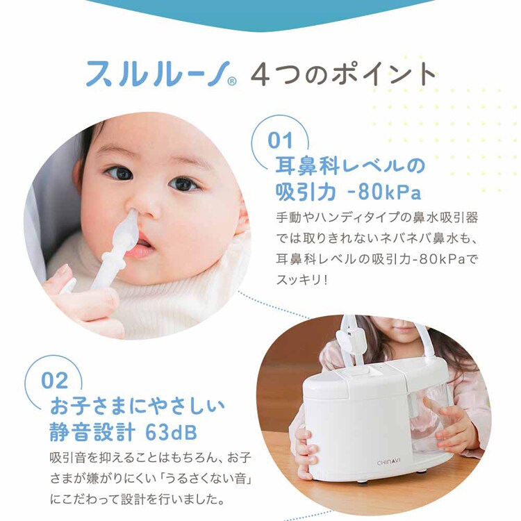株式会社ちゃいなび 鼻水吸引機 スルルーノ hy-7035 【プラザセレクト】