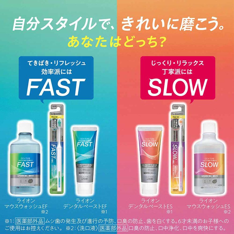 LION OCH-TUNE（オクチューン）ハブラシ FAST 【プラザセレクト】