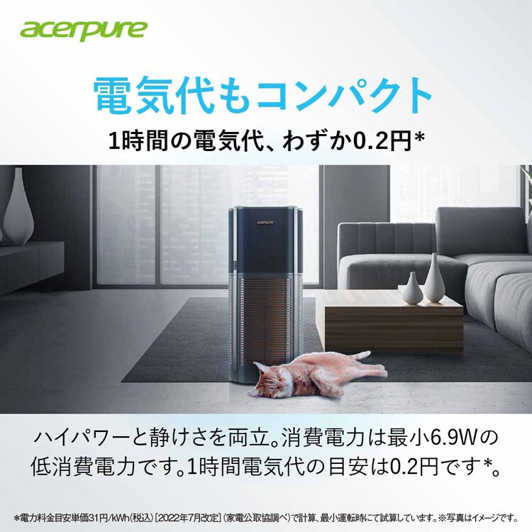 Acerpure Acerpure Pro 空気清浄機 70畳 パワフル高機能 ブラック