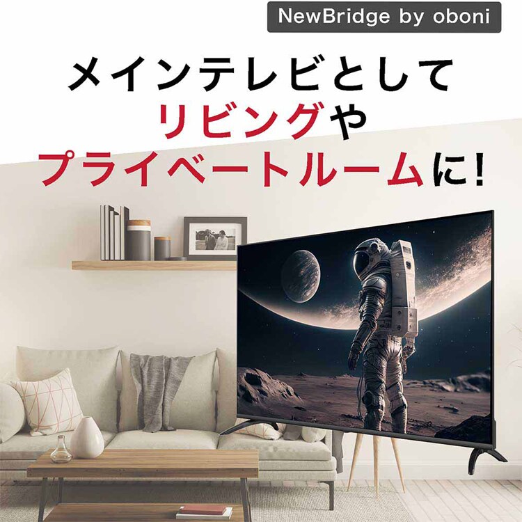 慶洋エンジニアリング 50インチスマートテレビ OBN-50TUD2 【プラザセレクト】