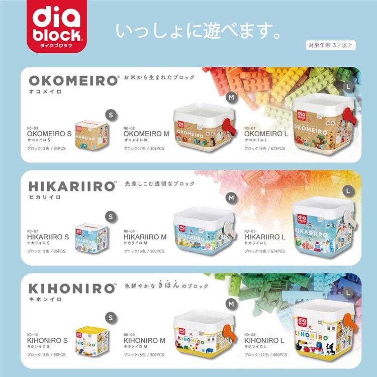カワダ ダイヤブロック KIHONIRO(キホンイロ) L ND-08 【プラザセレクト】