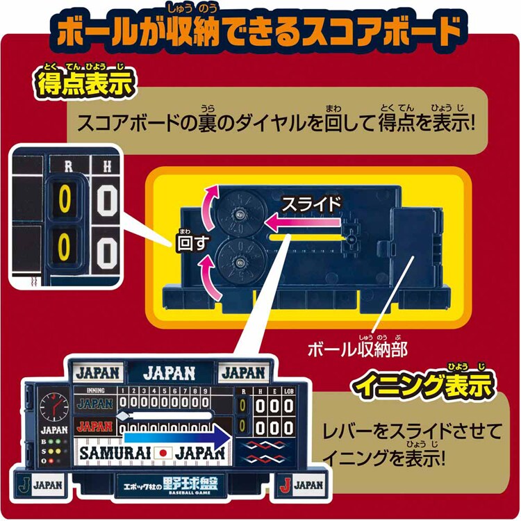 エポック社 野球盤3Dエーススタンダード 侍ジャパン野球日本代表ver. 【プラザセレクト】