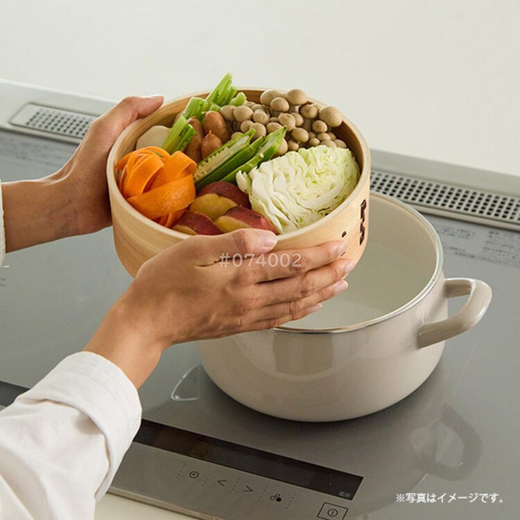 富士ホーロー 竹せいろ 20cm せいろ付きホーロー鍋専用 SERS-20 【プラザセレクト】