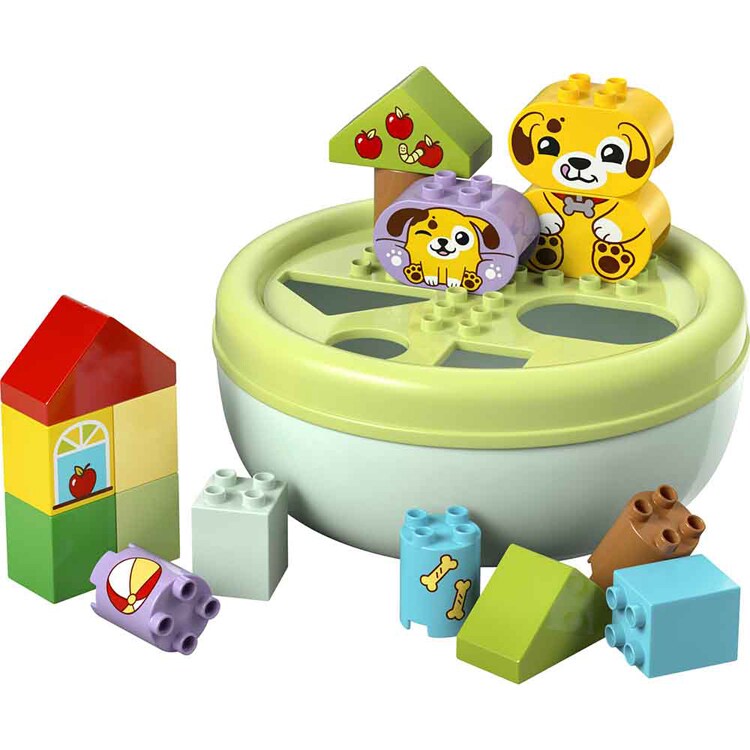 DUPLO はじめてのデュプロ ワンちゃんのおうちと型はめパズル 10441 【プラザセレクト】