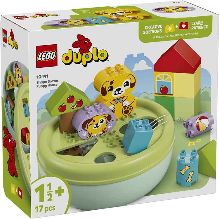 DUPLO はじめてのデュプロ ワンちゃんのおうちと型はめパズル 10441 【プラザセレクト】